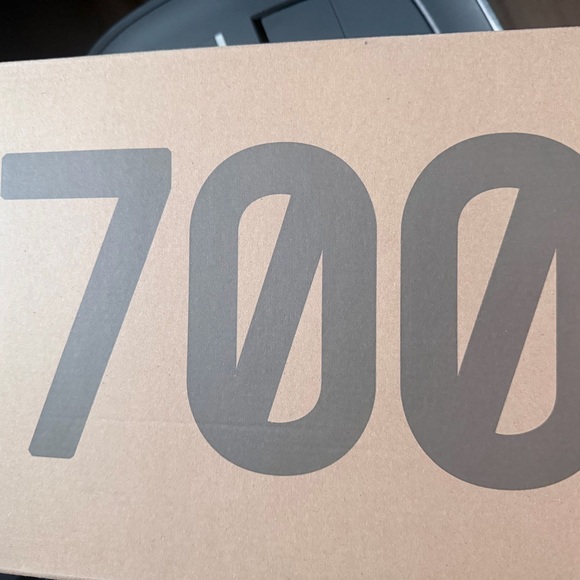 Tan and Gray Shoe Box with Bold Numbers